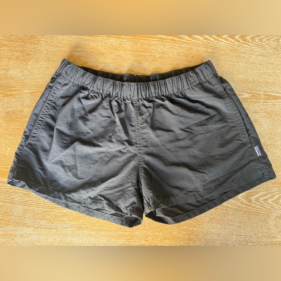 Patagonia Women's Black Nylon Baggies Shorts - Picture 1 of 4